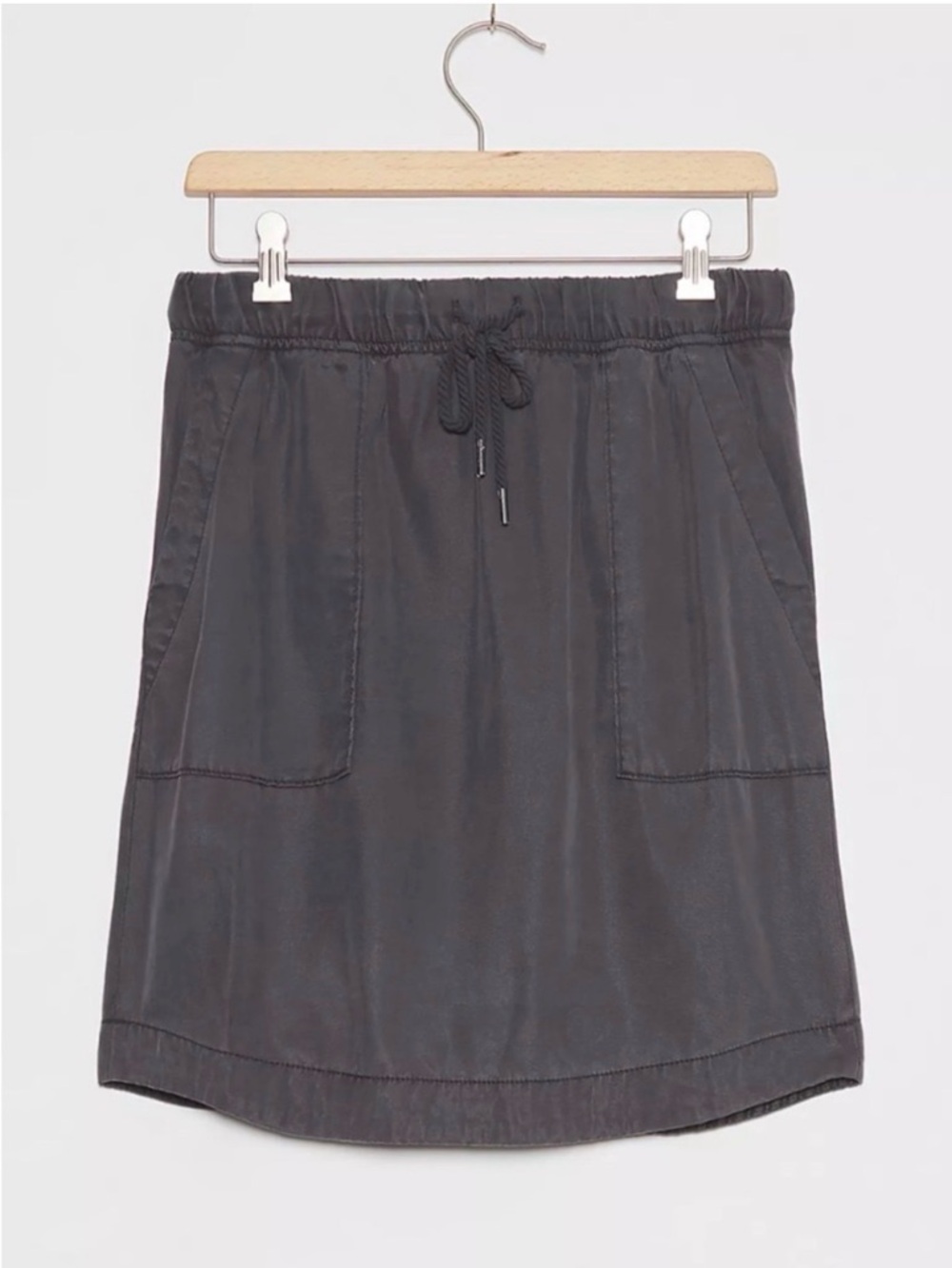 Anthropologie Charcoal Gray Utility Mini Skirt - Picture 1 of 7
